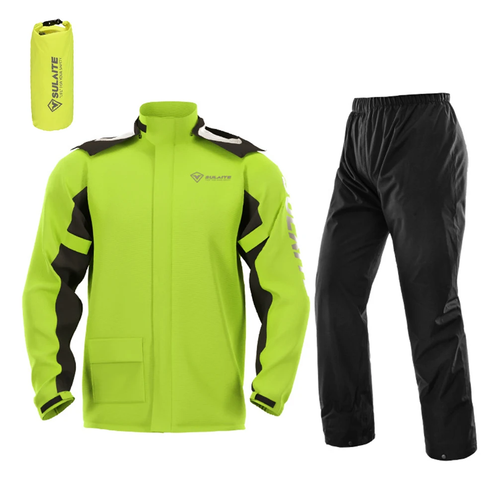 Cycling Jacket Sets Bicycle Raincoat Reflective Breathable Outdoor Sport Clothing Windcoat Jersey Pants Suit Ciclismo Suit Set