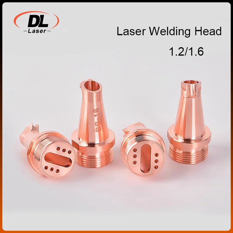 DL Laser Welding Head Nozzle M16 Copper Welding torch Nozzles With Wire Feeding AS12 BS16 For SUP21S Laser Welding Head