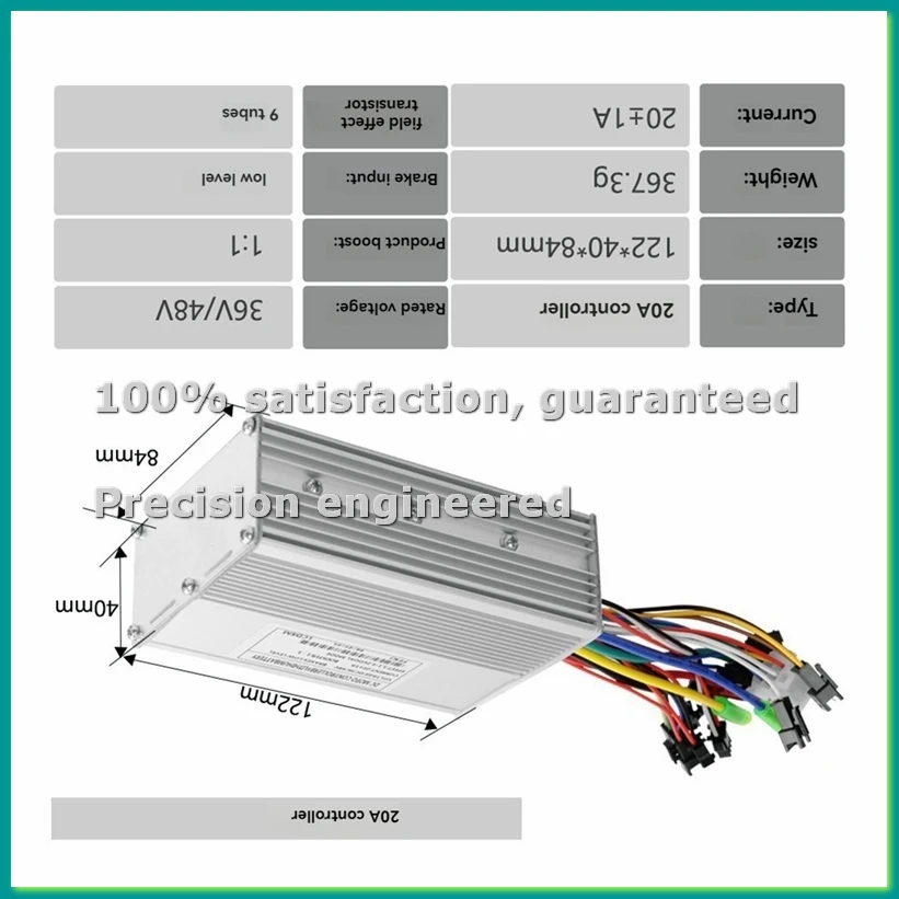 S830 Electric Bike LCD Display Dashboard SM5+2PIN+20A 36V/48V Sine Wave Controller for Mountain Bike Modification Kit-BCBW