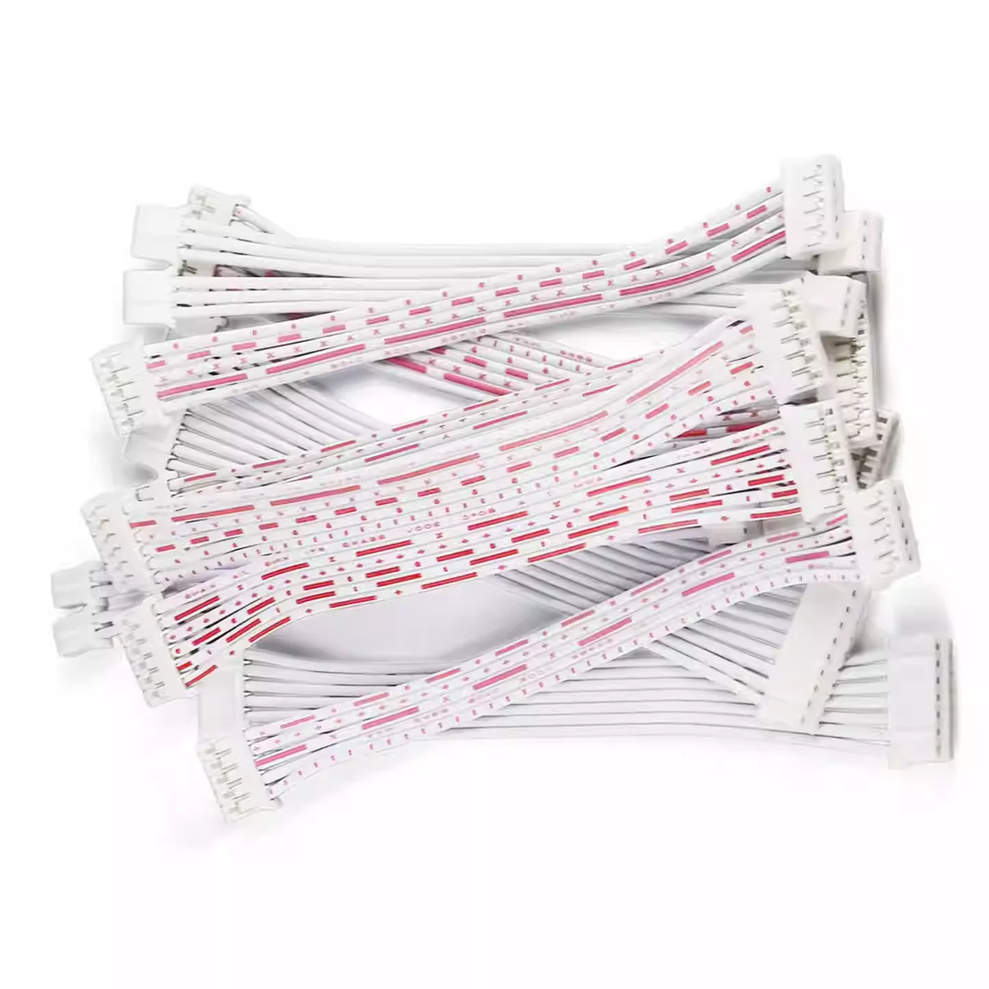 5Pcs JST 2.0mm Pitch Connector Cable PH2.0 Plug Line length 30/20/10CM Red and white 2P/3P/4P/5P/6P/7P/8P/9P/10P/11P/12P