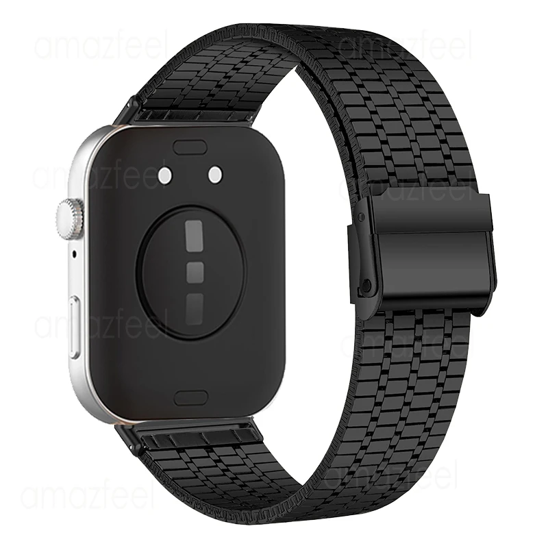 Pasek ze stali nierdzewnej do zegarka Huawei Watch Fit 3 Metalowa bransoletka do zegarka huawei watch fit 3 Pasek do zegarka huaweiwatch fit 3 Opaska na nadgarstek Correa