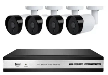 H.265 CCTV نظام الأمن 4CH NVR 5MP كاميرا IP خارجية IR ليلة P2P طقم مراقبة الفيديو