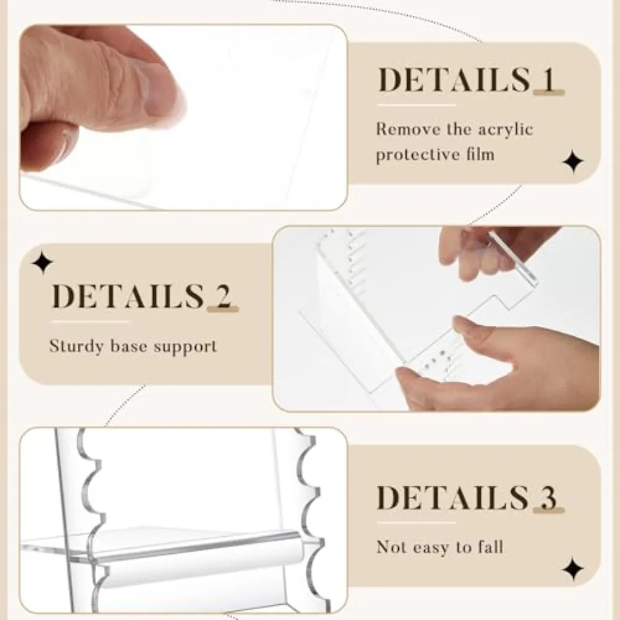 2個セット アクリル製メイクブラシホルダー 化粧ブラシ乾燥ラック ペン立て ディスプレイ メイクアップアーティスト ネイルブラシ パイプスタンドに最適