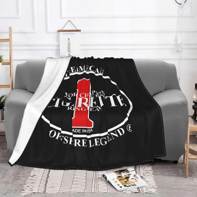 Cigarette Racing Team Logo Speedboats Powerboats Blanket Quilt Bedding Home Decor Skin Friendly Home Decotation