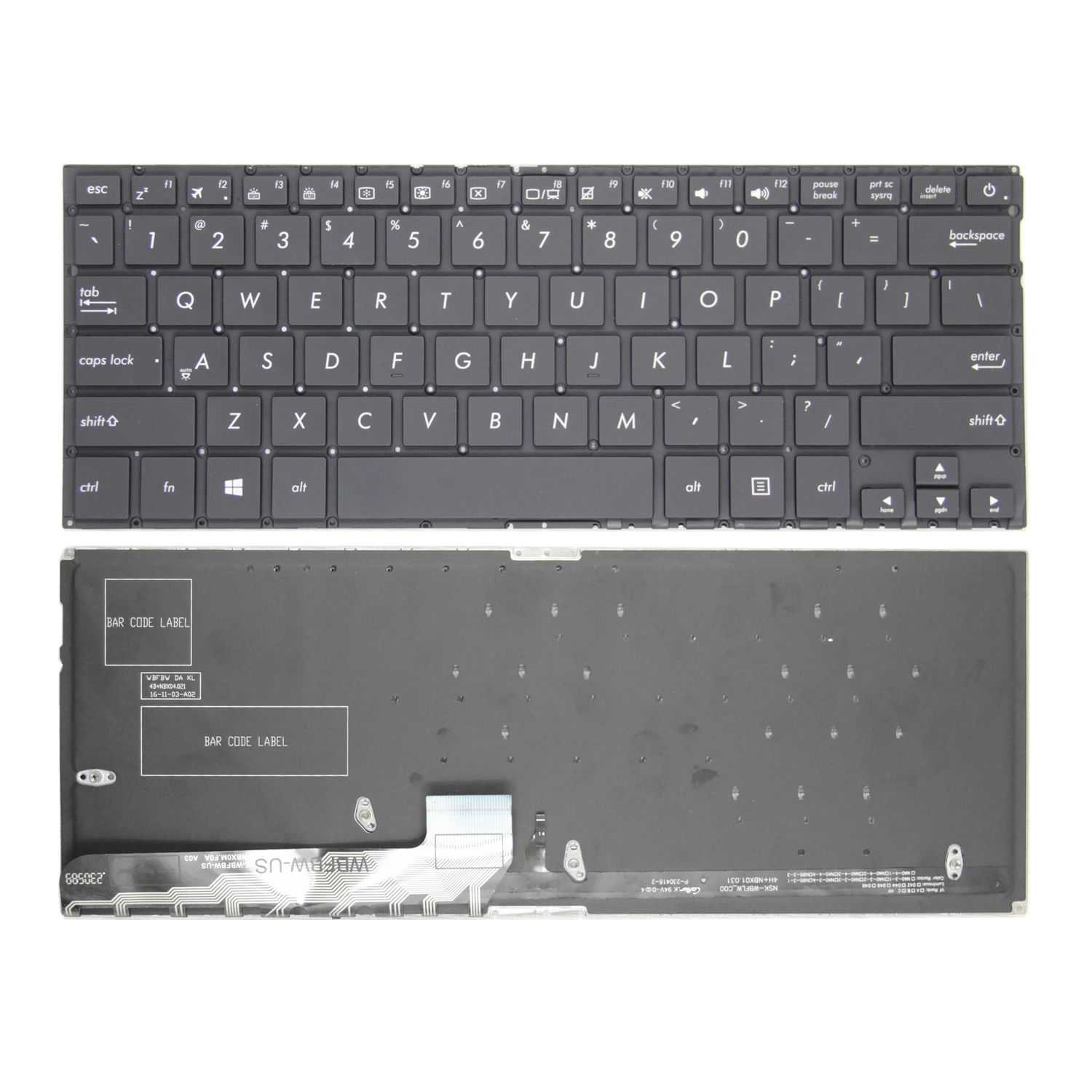 100%New US For Asus UX430 UX430U UX430UA UX430UQ U4100U English Laptop Keyboard