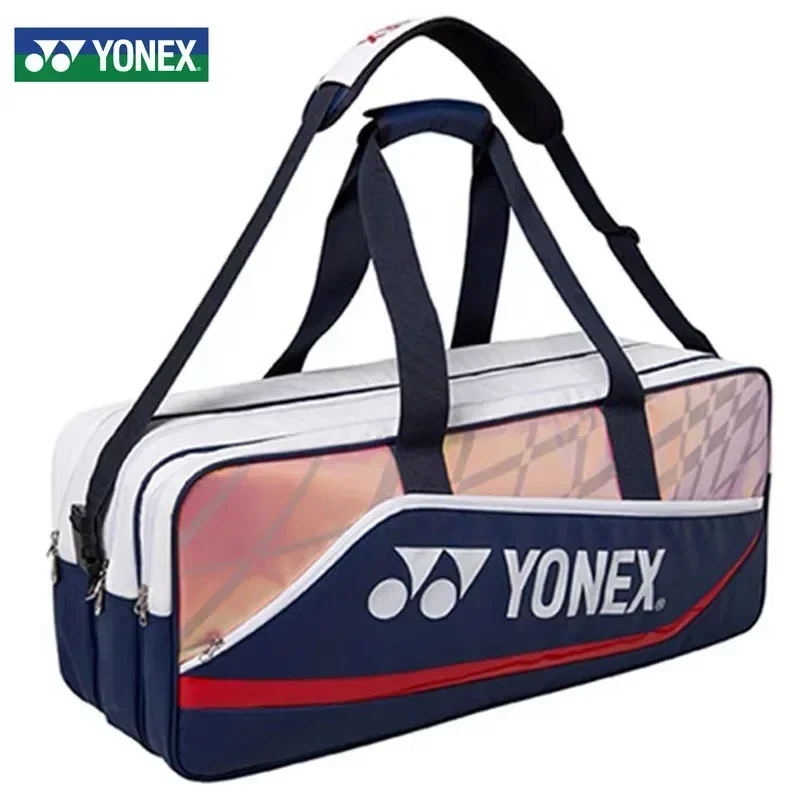 Yonex Original Badminton Bag Fashions Portable Tennis Racket Bag Large Capacity Hold 6 Rackets for Outdoor Competitions Training