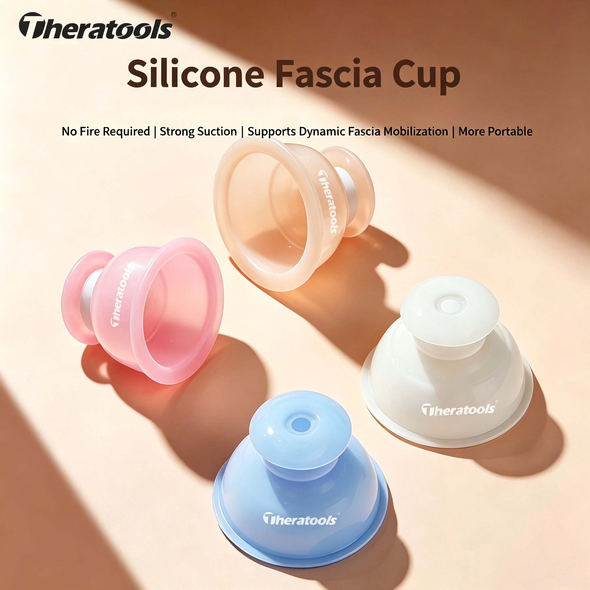 Silicone Cupping Massage Set, Fascia Vacuum Cup for Muscle Relaxation & Meridian, Home Gua Sha & Sliding Cupping Therapy Tool