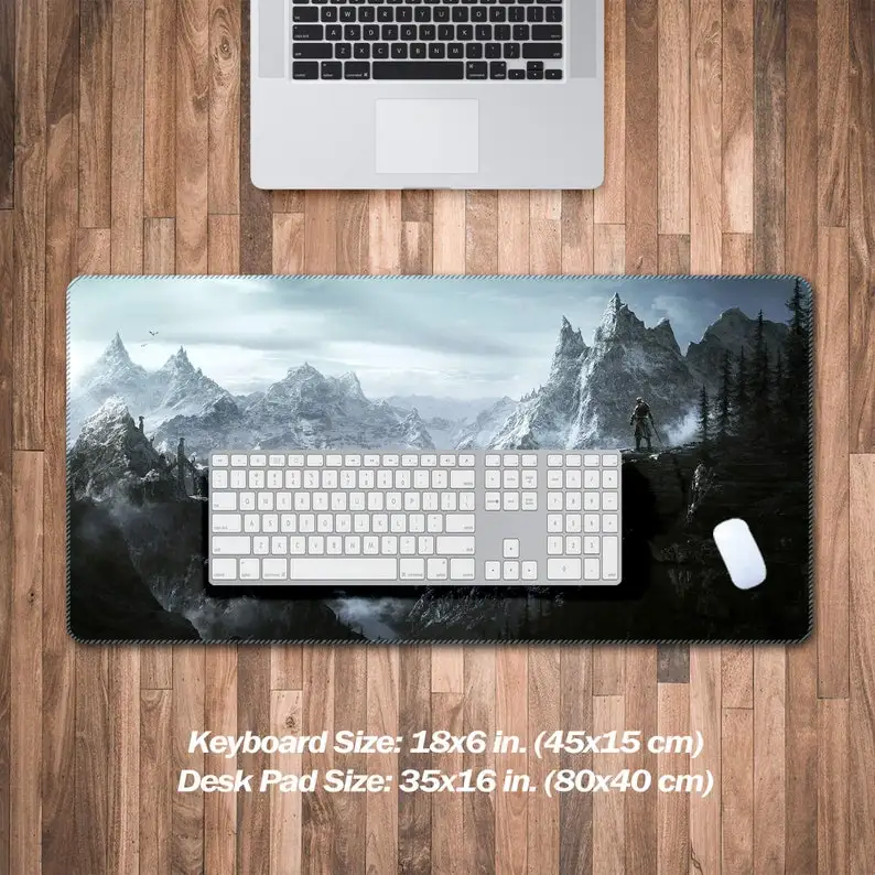 Gaming Desk Pad Large(3 Patterns),Valley Eagles Gaming Mouse Pad XXL,Dragon Gamer Desk Matt For Desktop, Gaming Desk Decorations