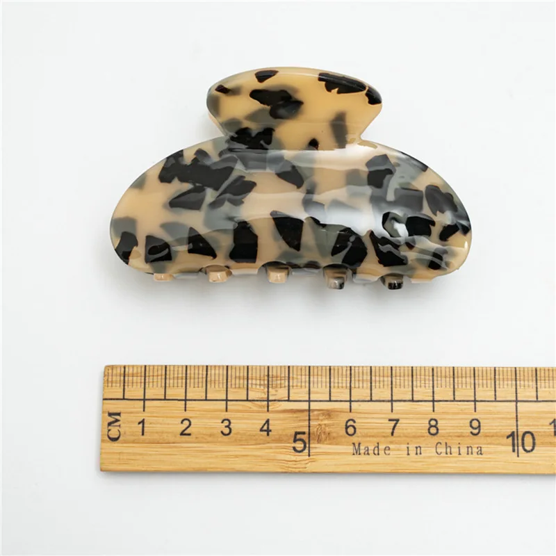 High Quality TortoiseShell Acrylic Acetic Acid Hair Claw Clips Korean Fashion Big Size Custom Hair Accessories