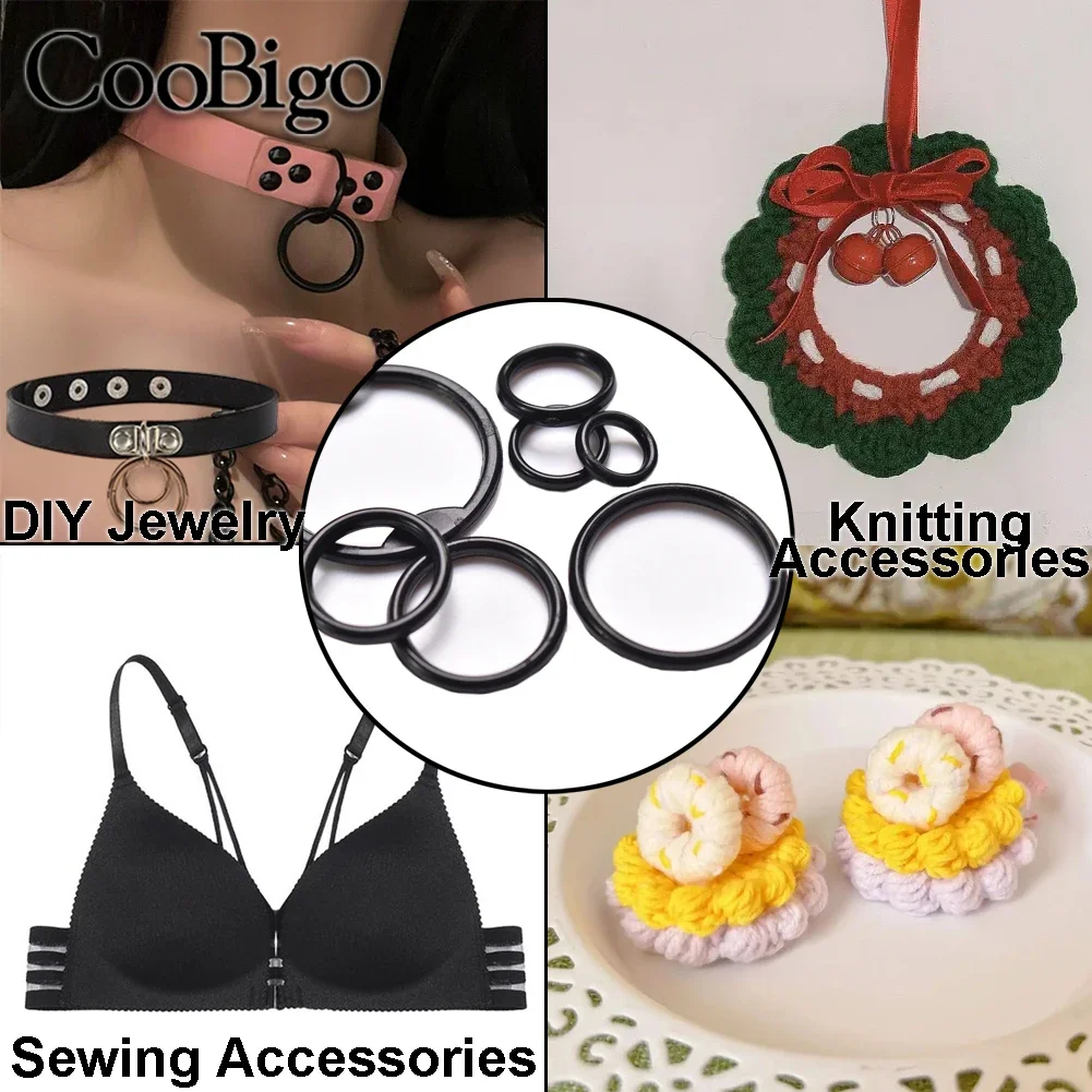 البلاستيك يا خاتم الملابس الملابس الأحذية حزام الظهر حقيبة في الهواء الطلق الخياطة الحرفية ملحق الداخلية Dia.25mm 30 مللي متر 35 مللي متر 40 مللي متر 45 مللي متر 50 مللي متر #6