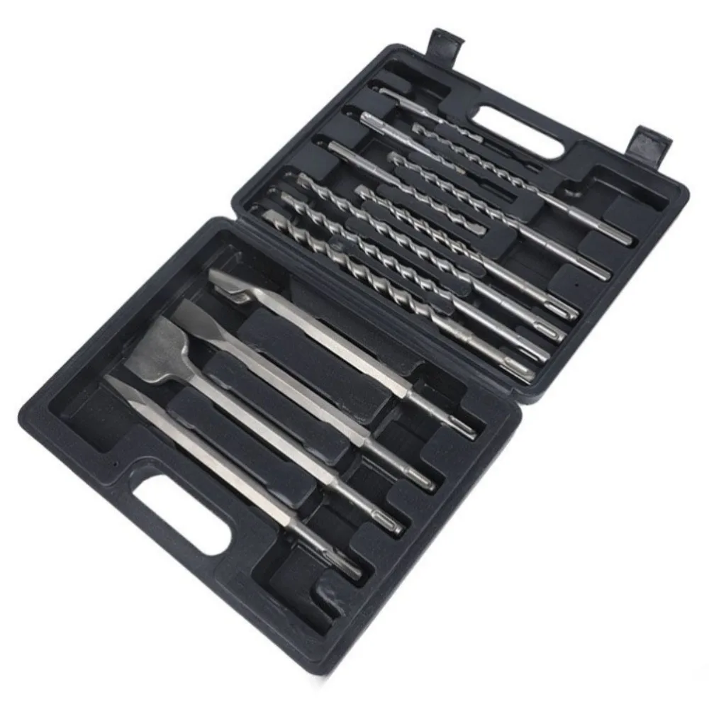 

13-Piece SDS-Plus Masonry Drill Bit and Chisel Set for Concrete, Brick and Wall Drilling