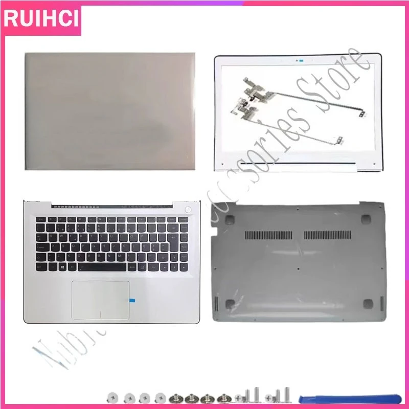 New For Lenovo ideapad 500S-13ISK 300S-13ISK U31-70 LCD Back Cover/LCD Front Bezel/Palmrest Keyboard/Bottom Cover