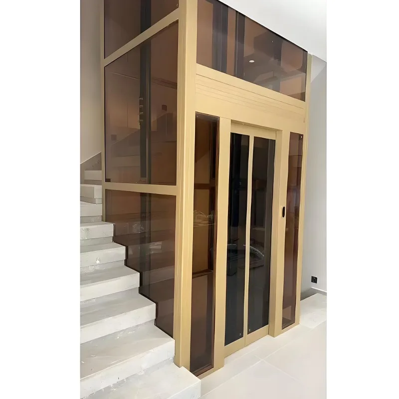 Modern Villa Home Lift Hydraulic Elevator, Compact Residential Indoor Lift with Smooth Running System for Family Home Projects