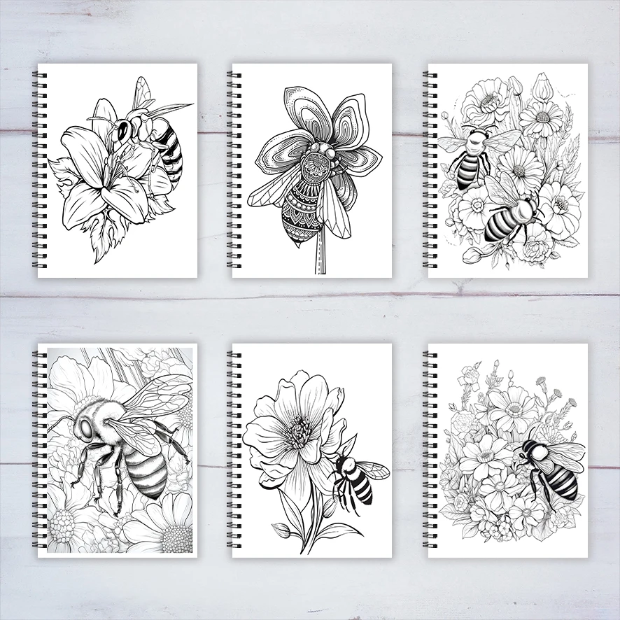 Adult Coloring Book - 8.3x 11.2 Inch 22 Page Coloring Book - Helps Reduce Stress and Ease Emotions