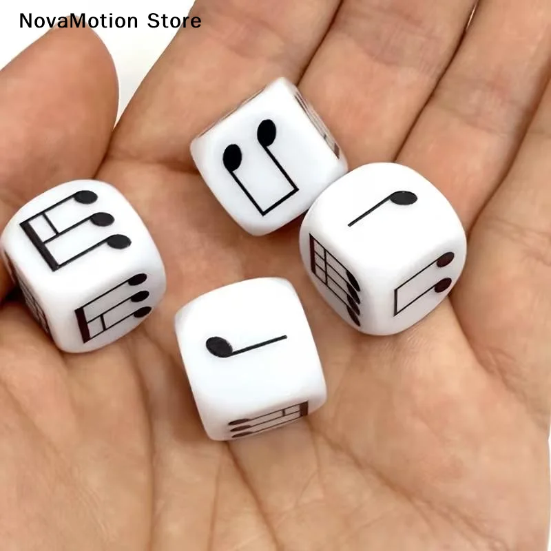 4Pcs Music Staff Dice Twelve-Tone Scale Music Interval Theory Learning For Composition Improvisation Music Education Teaching