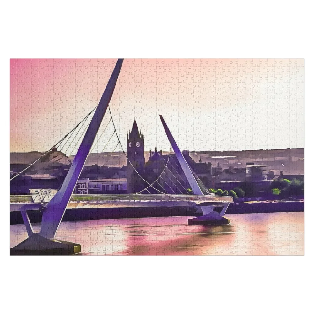 

Derry / London Derry Peace Bridge. (Рисунок.) Головоломки для детей аниме головоломки