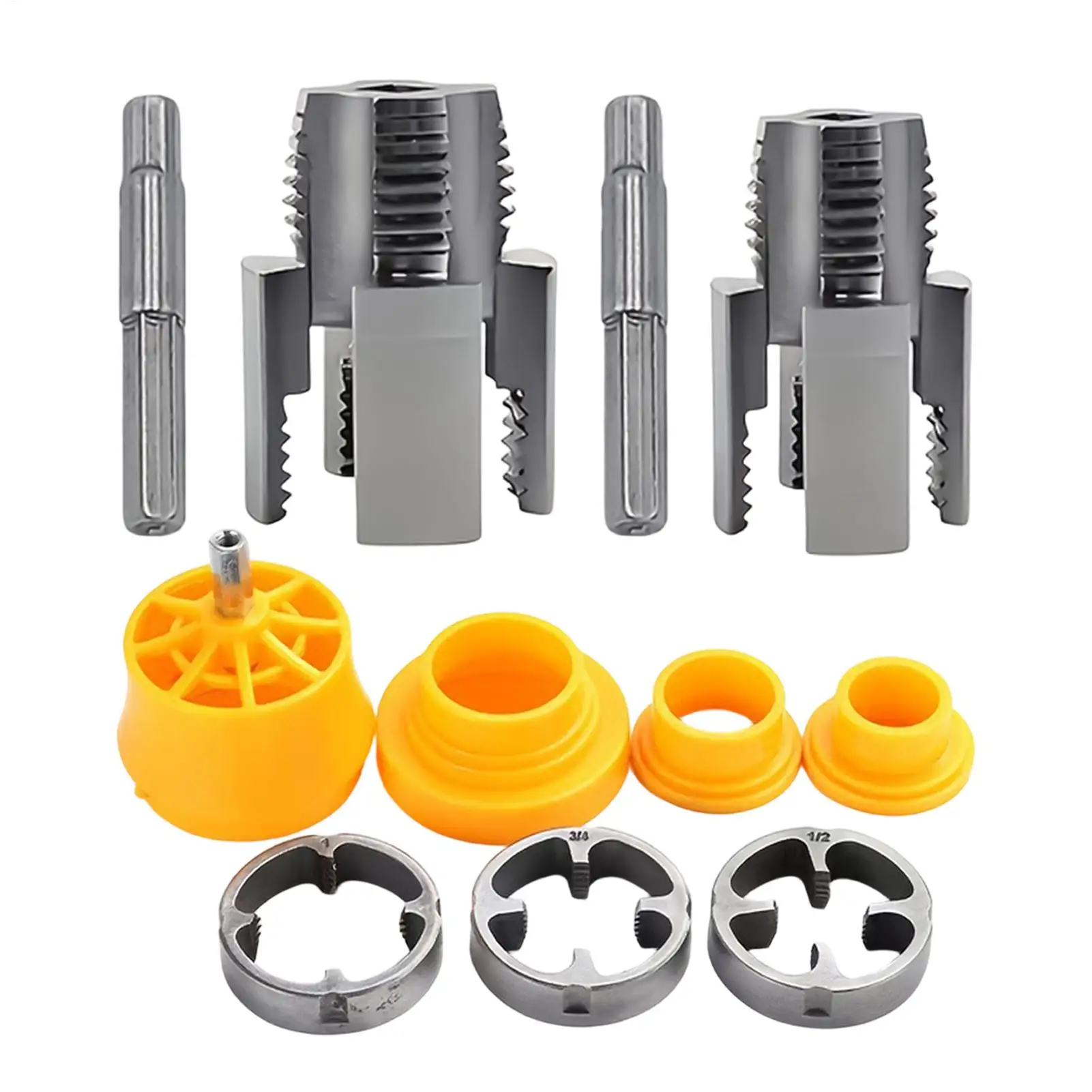 PVC Threader For Drill Heavy-Duty Rustproof Metal Multi-Size Pipe Thread Cutter Plumbing Tool For Workshop Garage Bathroom