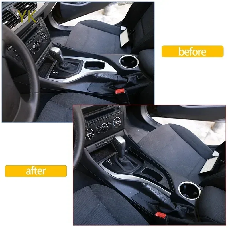 

For BMW X1 E84 2011-2015 ABS Black Car Central Control Gear Shift Frame Panel Cover Storage Box Interior Car Accessories(LHD)