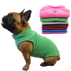 Winter Warm Dog Jacket With D-Ring Soft Fleece Pet Clothes French Bulldog Yorkies Chihuahua Coat for Small Dogs Puppy Cat Vest