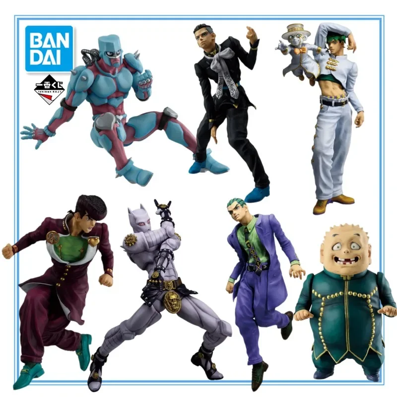 

In Stock Original BANDAI Ichiban JoJo's Bizarre Adventure STAND RUSH Higashikata Josuke Rohan Kishibe Anime Character Models Toy