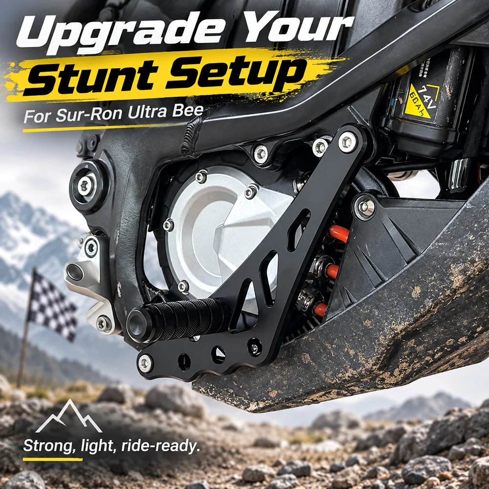 For Sur Ron Ultra Bee Surron Ultrabee Electric Dirt Bike Foot Lock Set Shift Lock Stunt Foot Peg Footlock Motorcycle Accessories