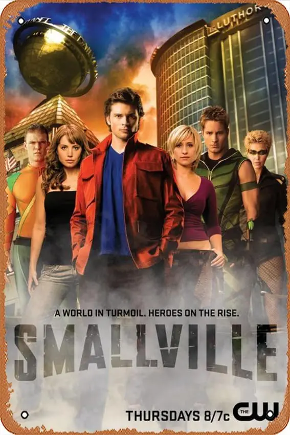 Smallville - style K Tin Painting Tin Sign Metal Sign Vintage Metal Poster Home Wall Decoration, Multicolor, 8in x 12in