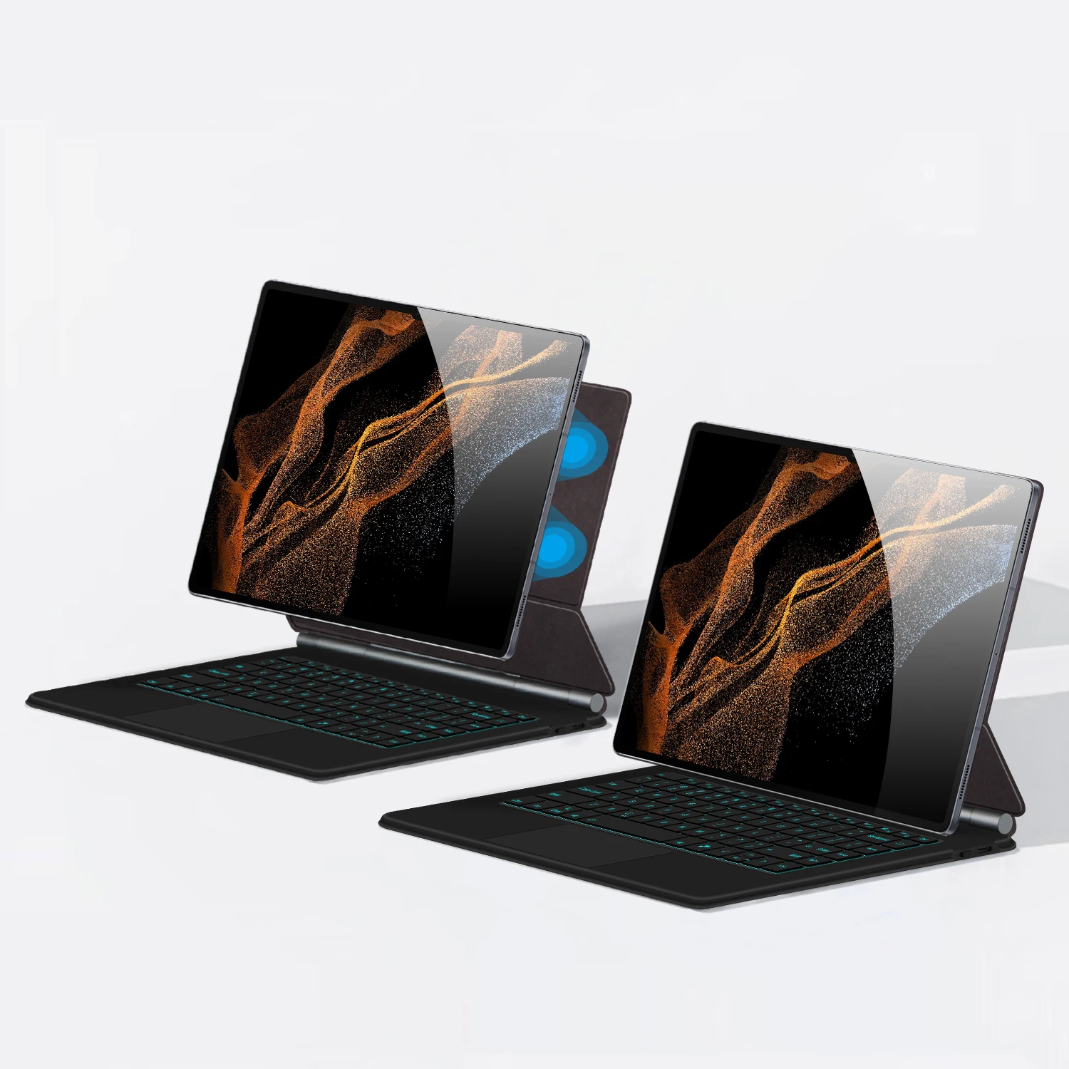 

Smart Folio For Samsung Galaxy Tab S10 Ultra S9 Ultra 14.6" Case For Tab S8 Ultra 14.6 In Touchpad Backlit Magic Keyboard Cover