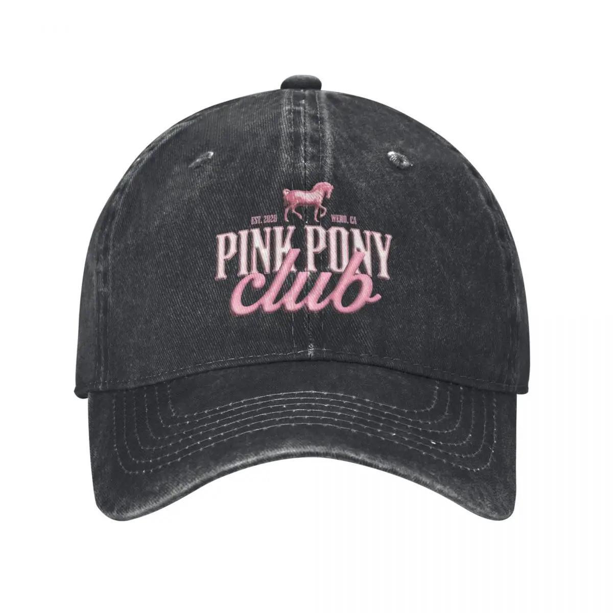 Chappell Roan Pink Pony Club Baseball Caps Fashion Distressed Denim Est 2020 Snapback Hat Unisex Outdoor Running Adjustable Hat