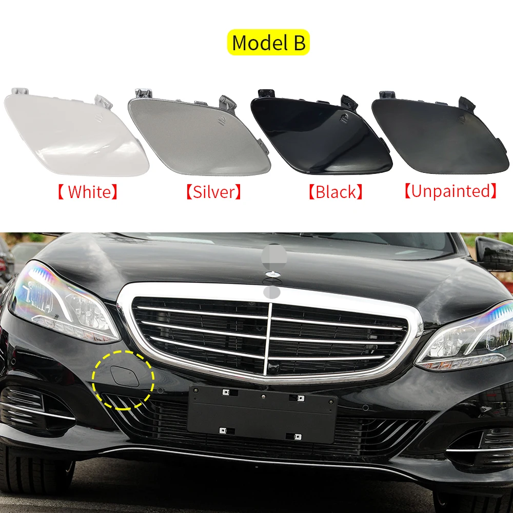 For Mercedes W212 Front Car Bumper Tow Hook Cover Cap With Color For Benz E Class 2014-2016 E200 E260 E300 E320 E400 2128852422