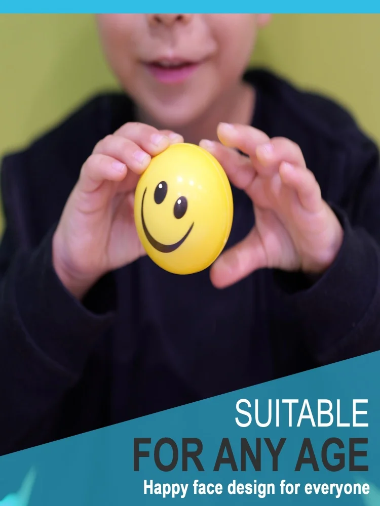 مجموعة كرات الضغط الصفراء من كرات الضغط للبالغين/المراهقين/الأطفال، لعبة الضغط، لعبة كمان فيدجيت لتخفيف التوتر، رائعة للأطفال
