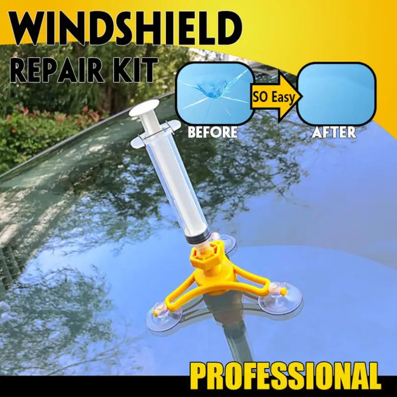 

Car Windshield Repair Kit Car Window Glass Adhesive Scratch Crack Restore Repair Tool for All Cars (not for phone)