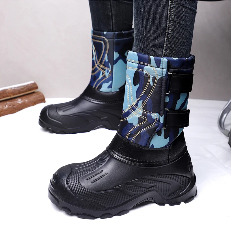 

Winter Men's Snow Boots Warm Plush Anti slip Outdoor Hiking Boots Couple Sports Shoes Boots Thickened Warm Cotton Shoes New