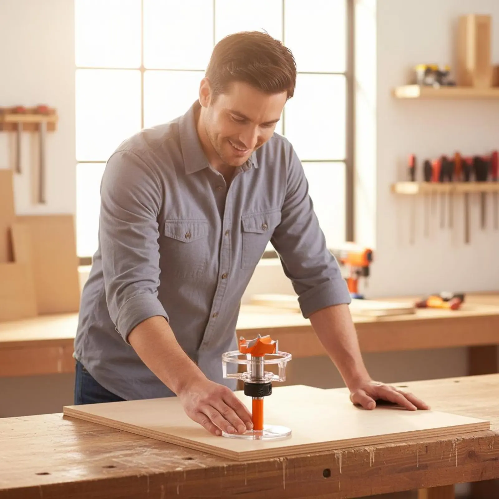 

35mm Cup Drilling Jig Adjustable Positioning Cabinet Hinge Hole Cutter Woodworking Tool Self-Centering