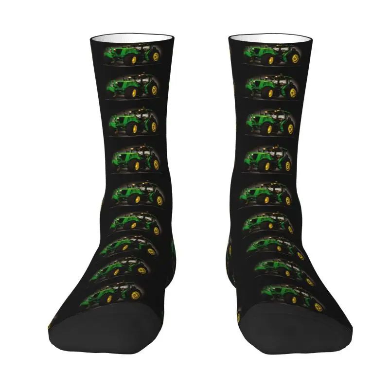 Custom Tractor Mens Crew Socks Unisex Fun Spring Summer Autumn Winter Dress Socks