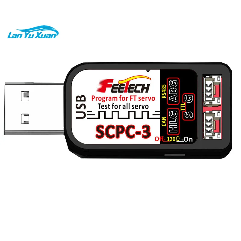 FE-SCPC-3 Feetech Servo Programmer USB  Programming Card All Brands PWM Servo Tester Supports Output TTL RS485 CAN Signal Levels
