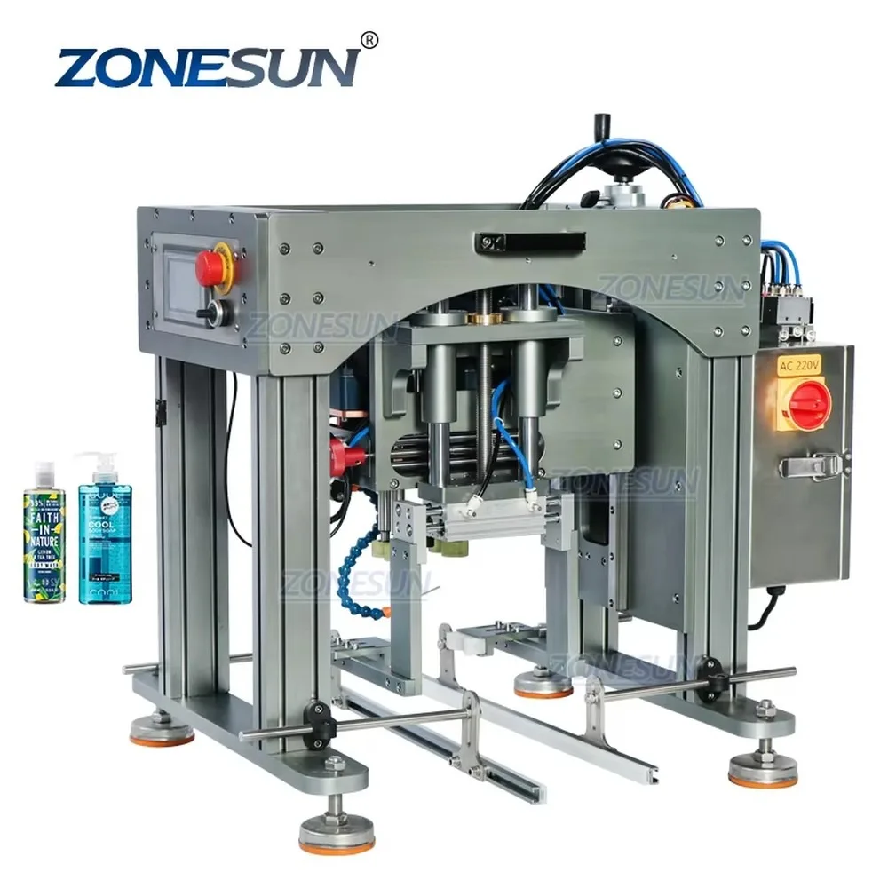 ZONESUN ZS-XG20 Desktop Spray Head Dropper Bottle Table Capping Machine For Sanitizer Bottle Spray Caps Efficient