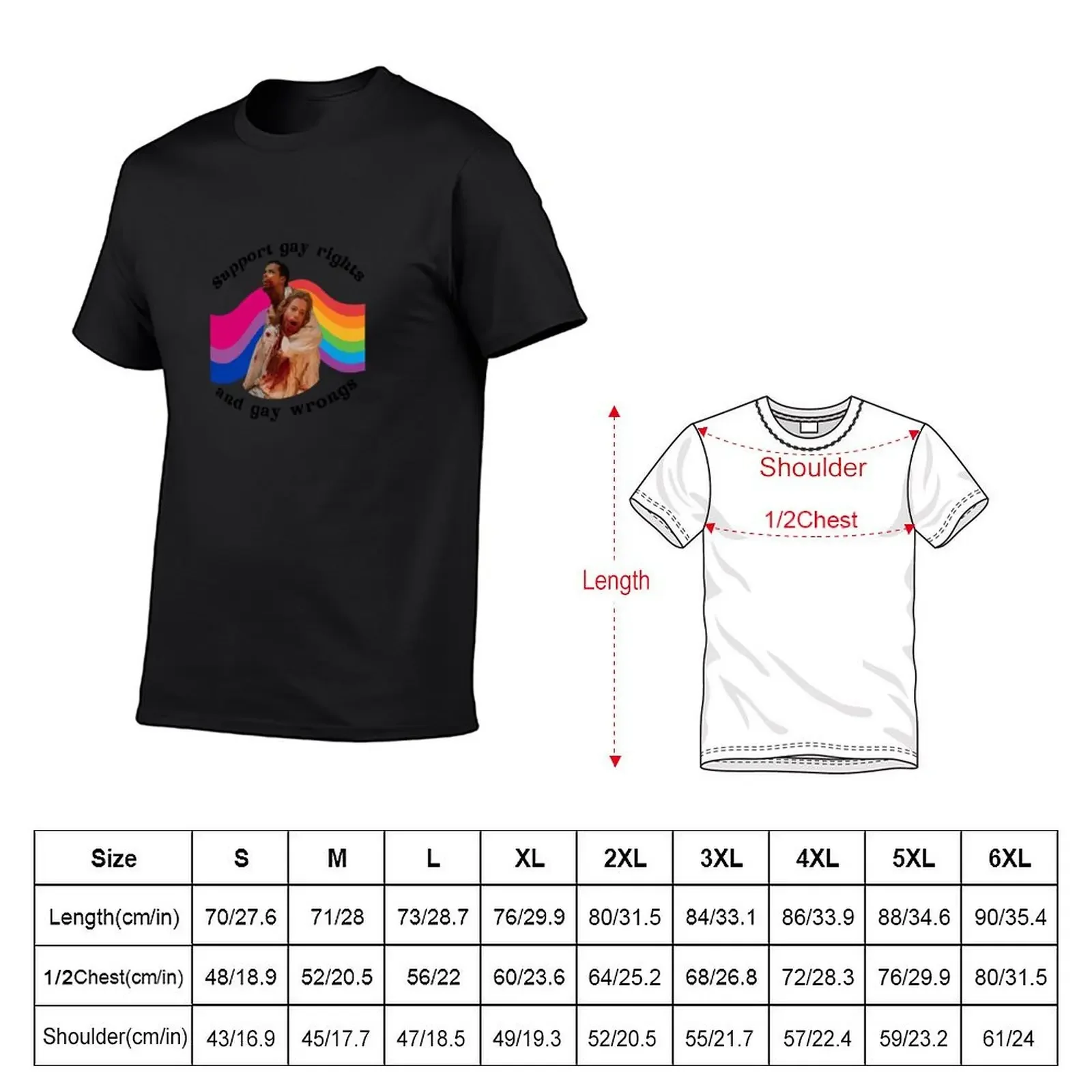 support gay rights and gay wrongs T-Shirt new edition summer top sweat Short sleeve tee compression shirt men