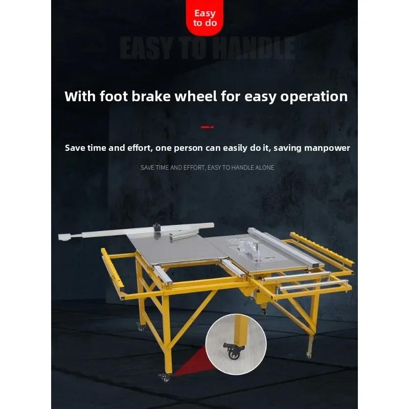 Woodworking table saw special workbench precision push table saw multi-functional folding saw table dust-free child