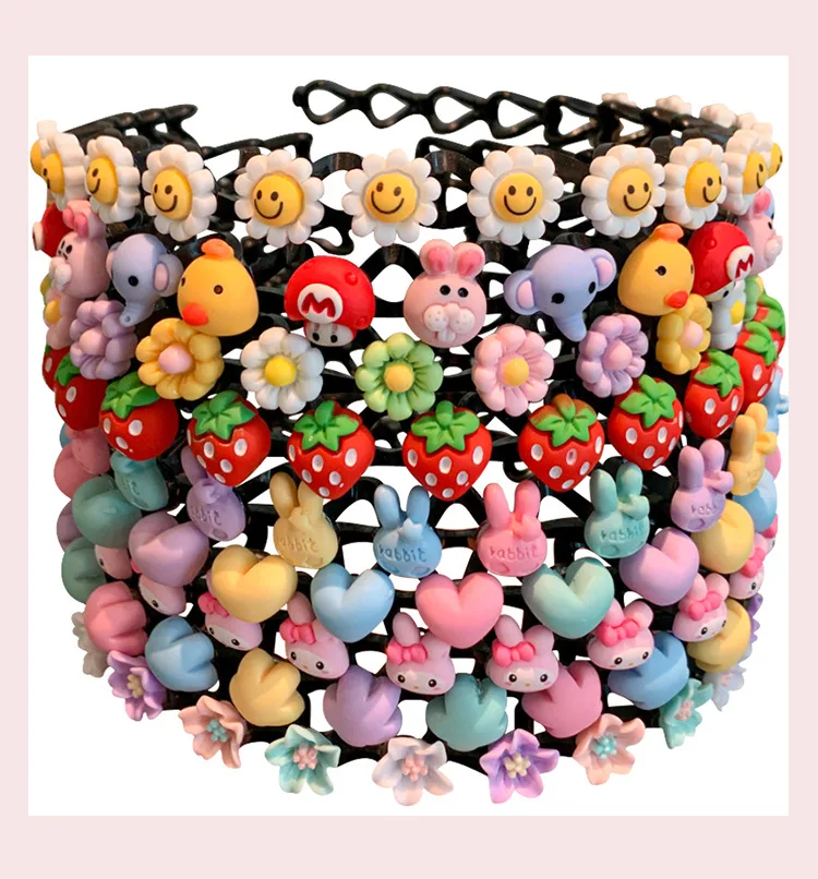 Kinder-Haarband, Rutschfester Haarklammer für Kleine Mädchen, Haarspange für Unordentliches Haar, Mädchen-Haaraccessoires – Detail 3