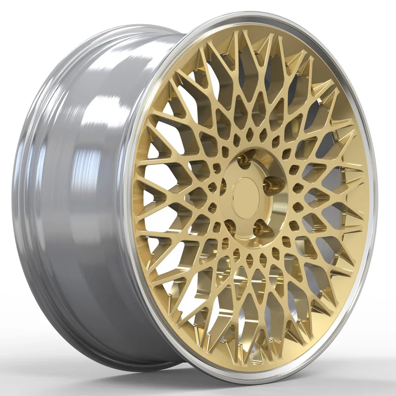 2 Piece 18 To 24 Inch T6061 Alloy Aluminum Rims High Strength Mesh Designed Forged Alloy Wheels For Passenger Cars