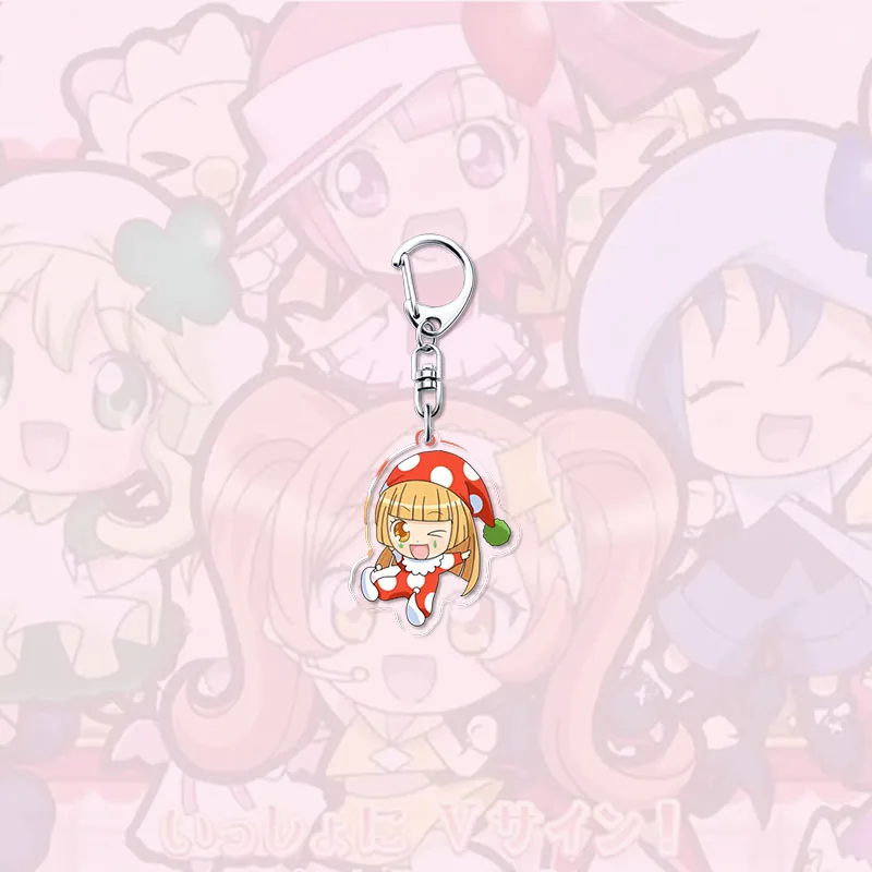 Anime Shugo Chara Keychain Hinamori Amu Tsukiyomi Ikuto Hotori Tadase Unisex Acrylic Pendant Keyring