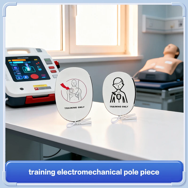 1 Pair AED Training Device Patches First Aid Training Replacement Pads Adult Kid Training Universal Trainer