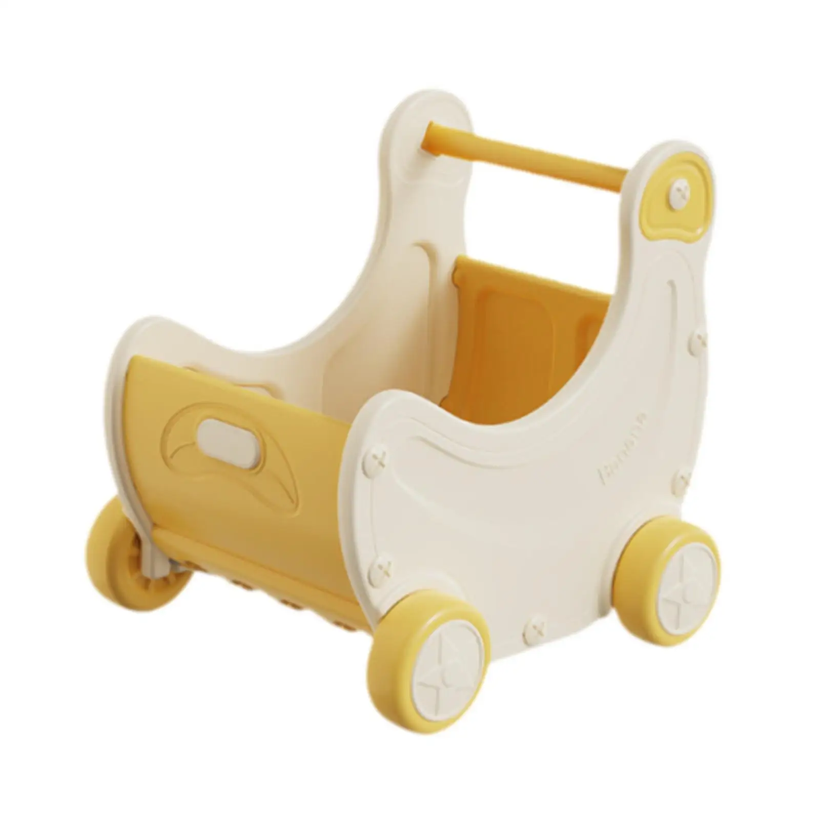 Kinder-Einkaufswagen-Spielzeug, Einkaufswagen-Spielzeug, vorgebenes Essenszubehör, Rollenspiel-Supermarkt-Trolley, Baby-Trolley