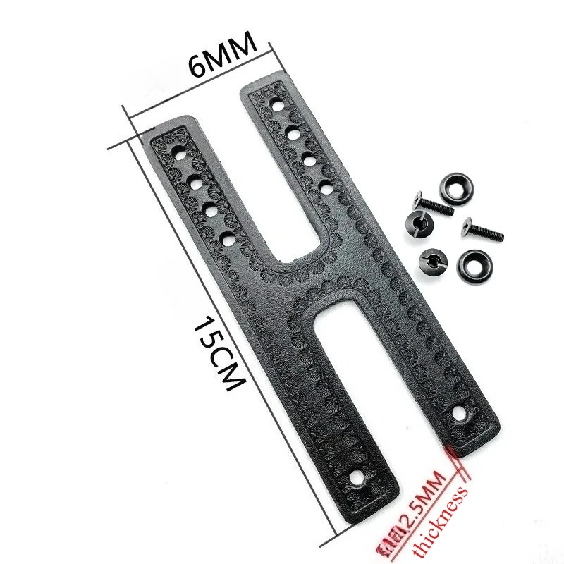 1 peça de cinto de couro curtido vegetal IWB: fixação rápida para bainhas táticas Kydex