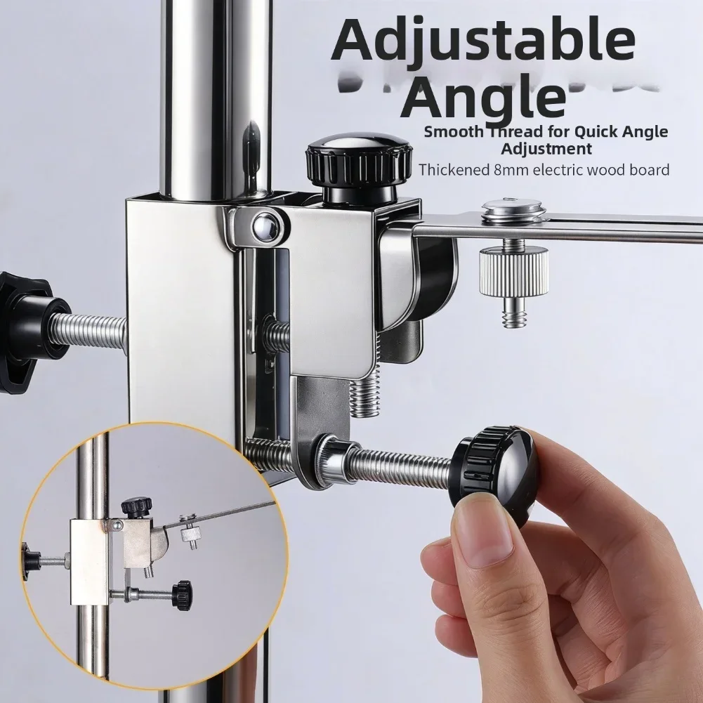 Heavy-Duty Adjustable Ceiling Leveling Bracket Adjustable Support L Shape Pivoting Base With Clip Wall Ceiling Mounted Tool