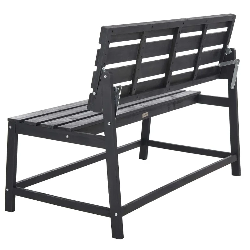 

Internet celebrity backrest park chair outdoor bench shopping mall rest solid wood stool courtyard wrought iron bench