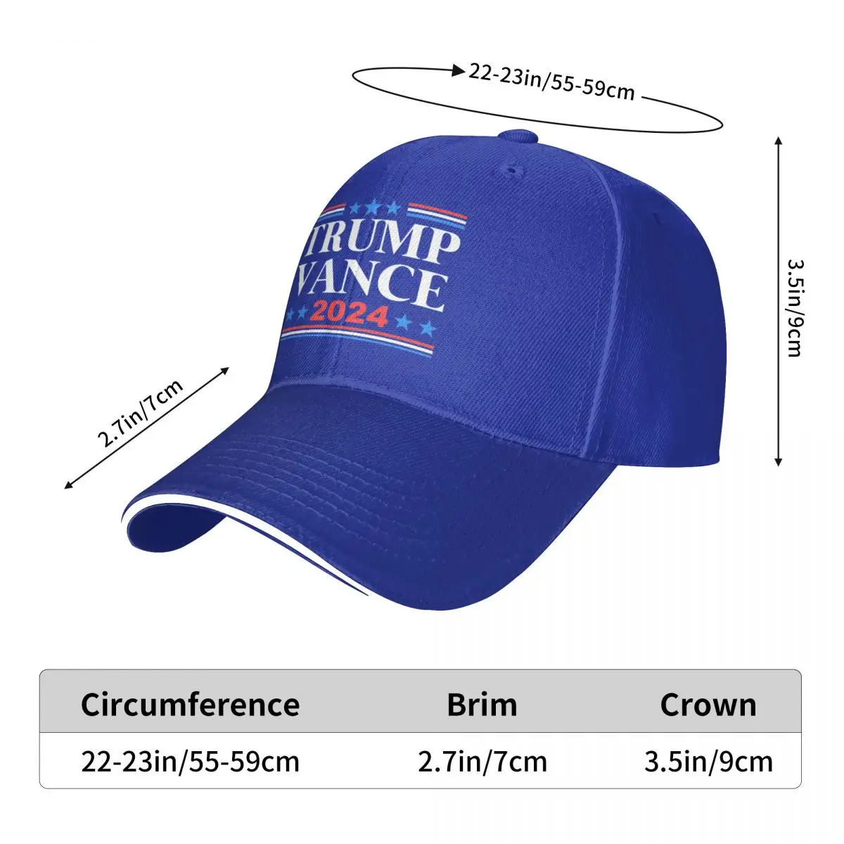 Men's Women's Donald Trump Vance 2024 President Outdoor Hat Spring Adjustable Cap Casual Baseball Cap 2024 Sunscreen Hats