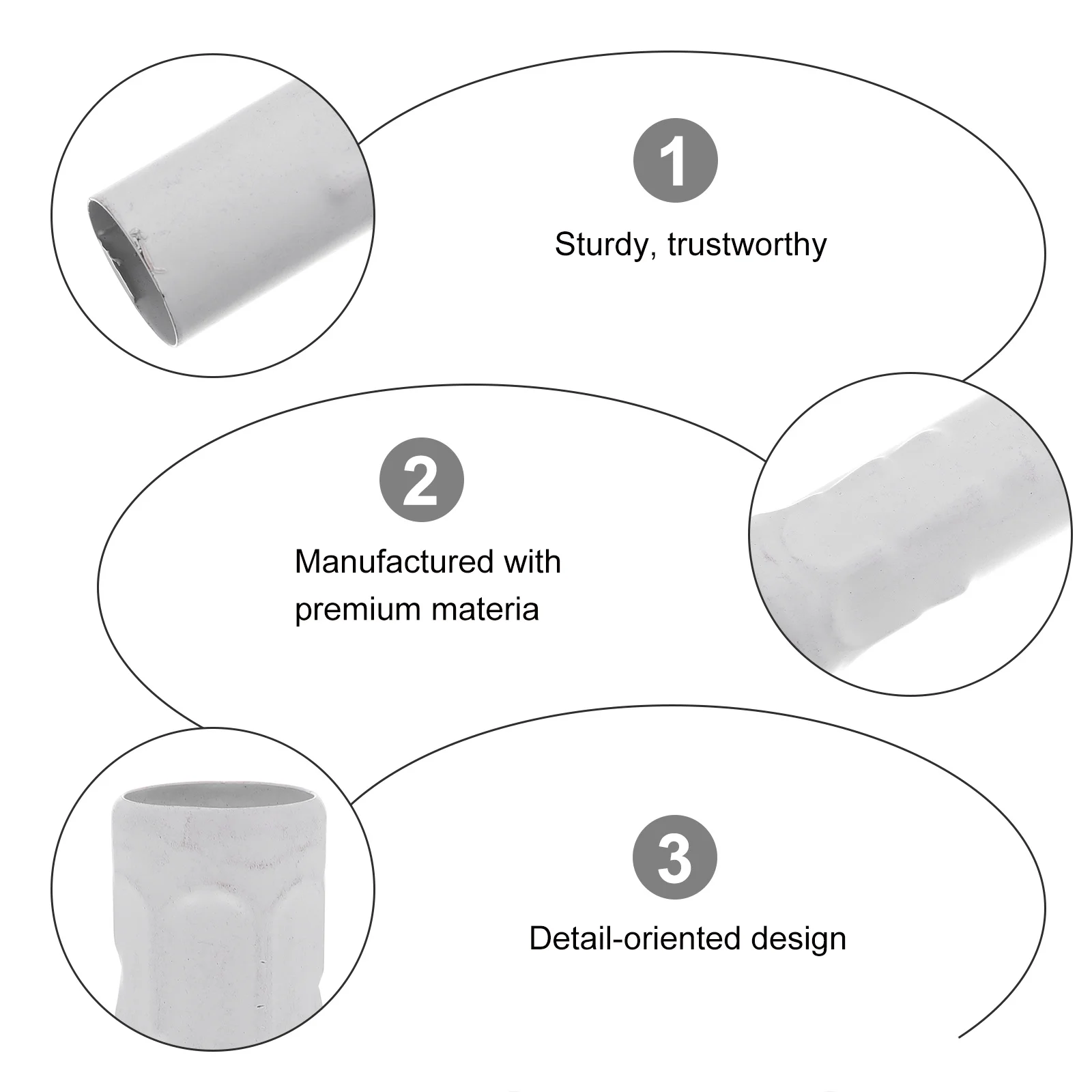 

6pcs E14 Socket Lampholder Cover Chandelier Base For European Crystal Chandelier Replacement Iron Tube Teardrop