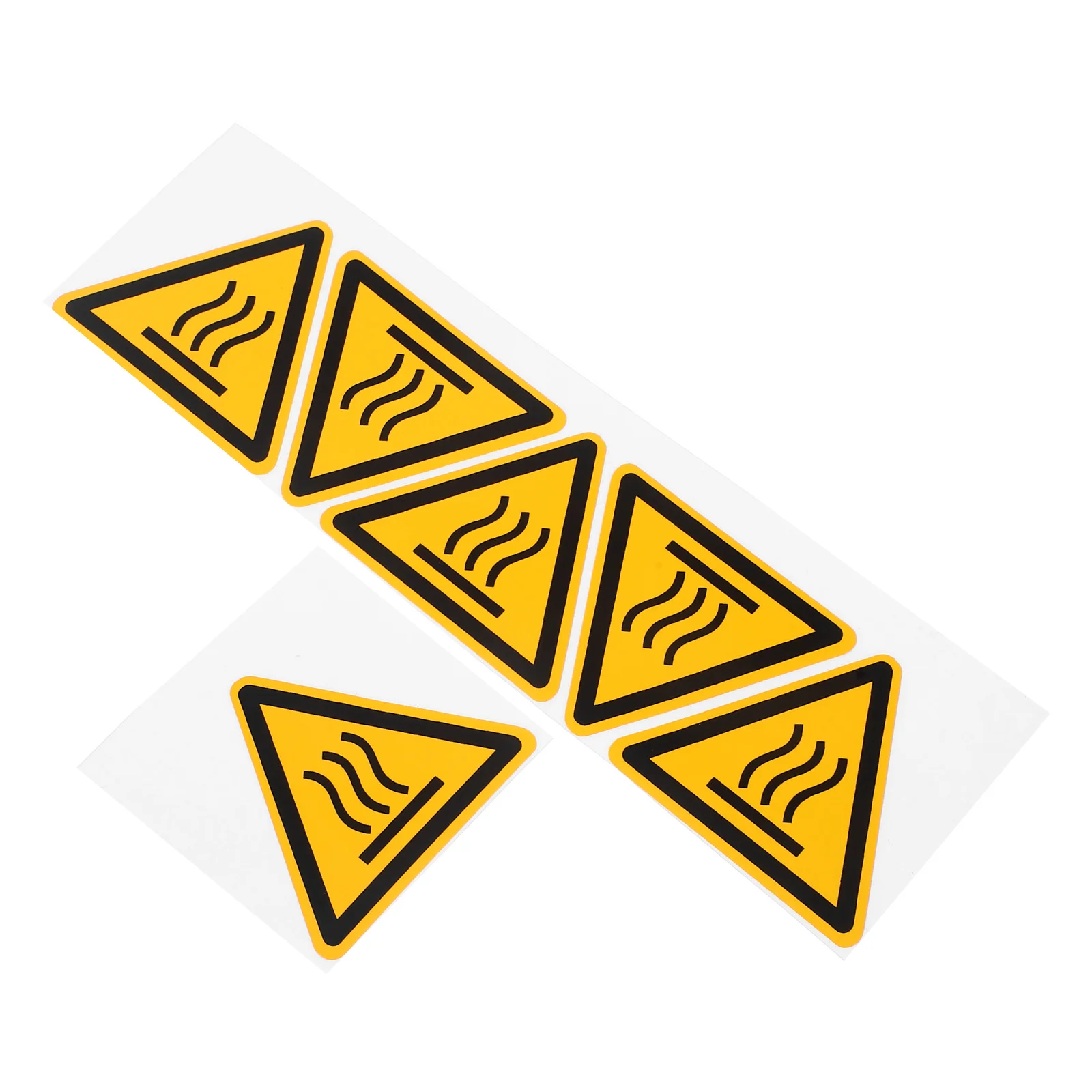 2 Sheets Warning Sign Stickers High Temperature Labels Hot Caution Decals Safety Signs For Factory Construction Sites Do Not
