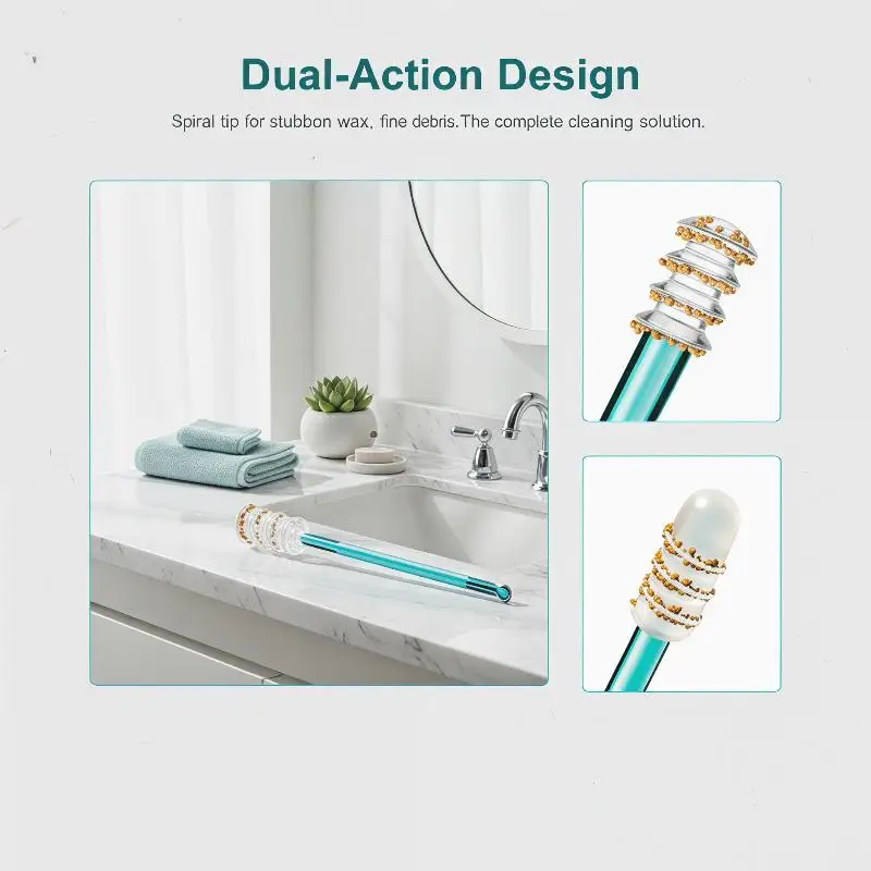 24Pcs Ear Pick Double-headed Wax Remover for Gentle and Effective Ear Cleaning Process